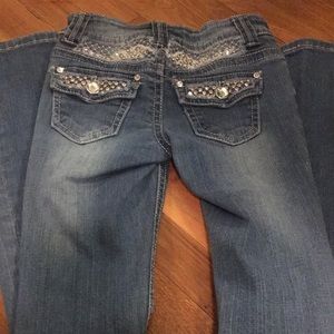 Women’s Denim Jeans with Bling Detail